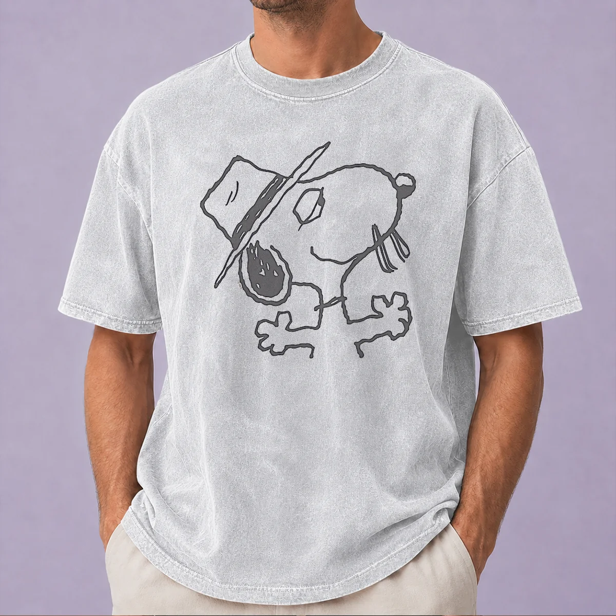 Original Peanuts Spike Larger Than Life Washed T-Shirt
