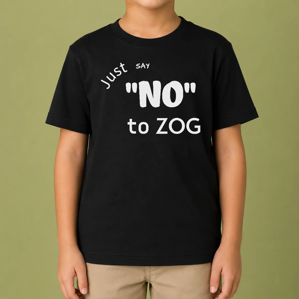 Original Randy Weaver Just Say No To Zog Kids T-Shirt
