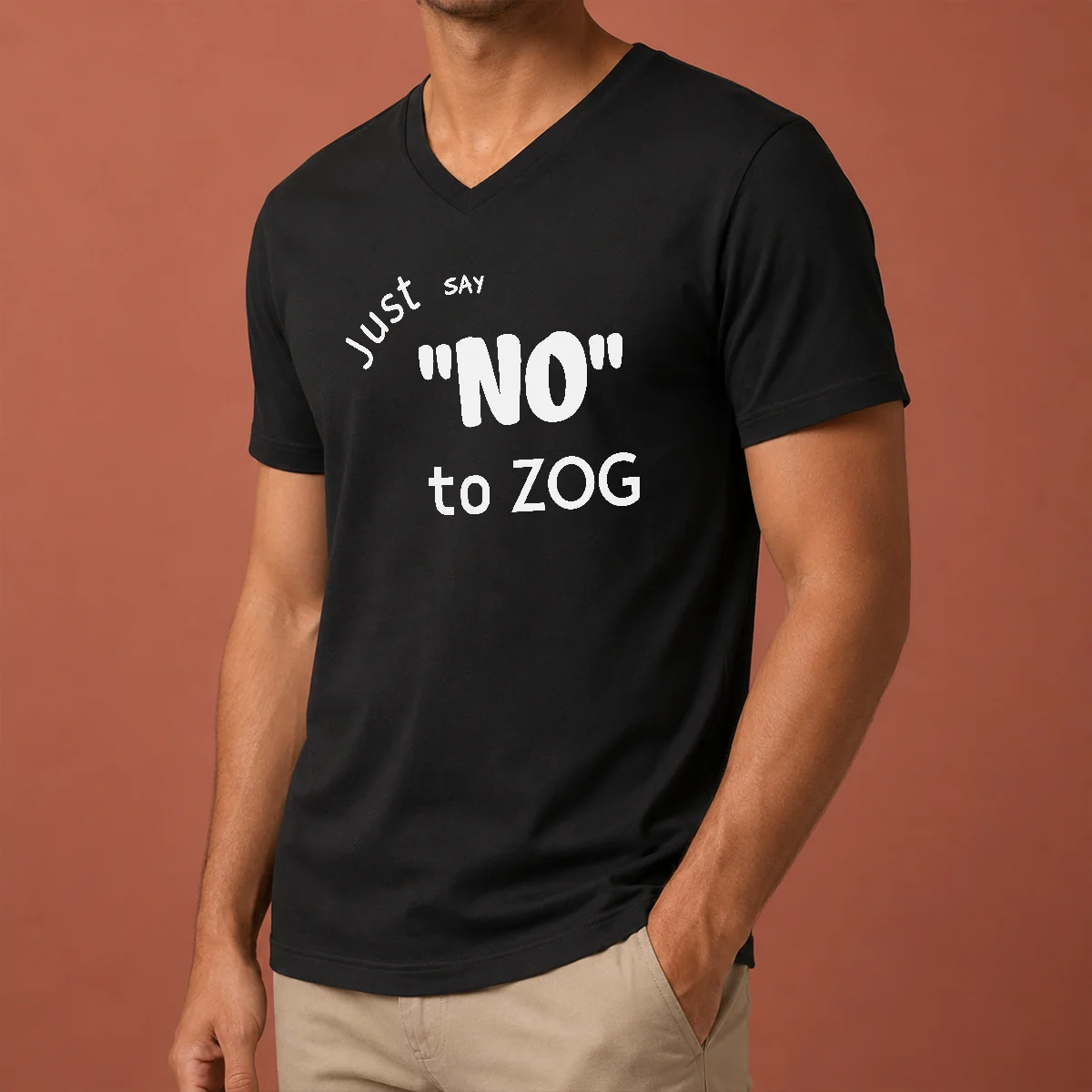 Original Randy Weaver Just Say No V-Neck Shirt Original Randy Weaver Just Say No V-Neck Shirt