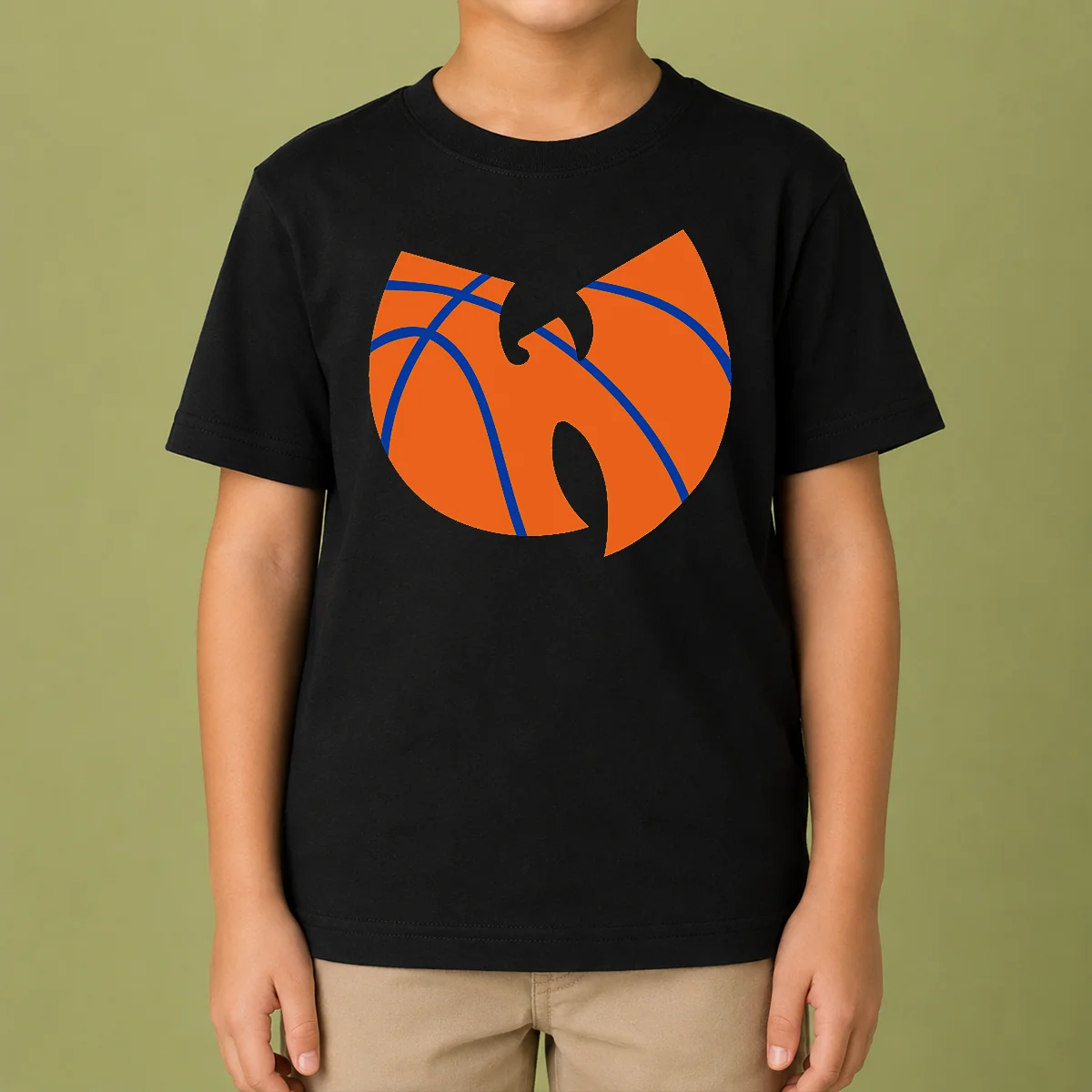 Original Wu Tang Clan X New York Knicks Logo Kids T-Shirt