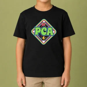 Premium CF PCA 4 Baseball Diamond Mascot Design Logo And Team Pride Sport Performance Kids T-Shirt