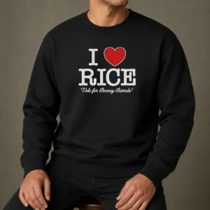 Premium I Love Rice Vote For Benny Barrels Sweater