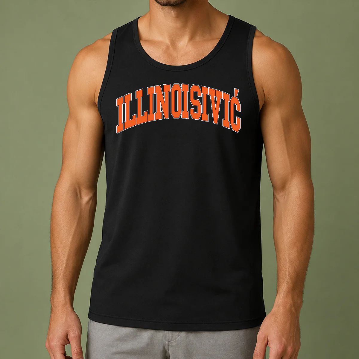 Premium Illinoisivic Il Balkan Ball Tank Top