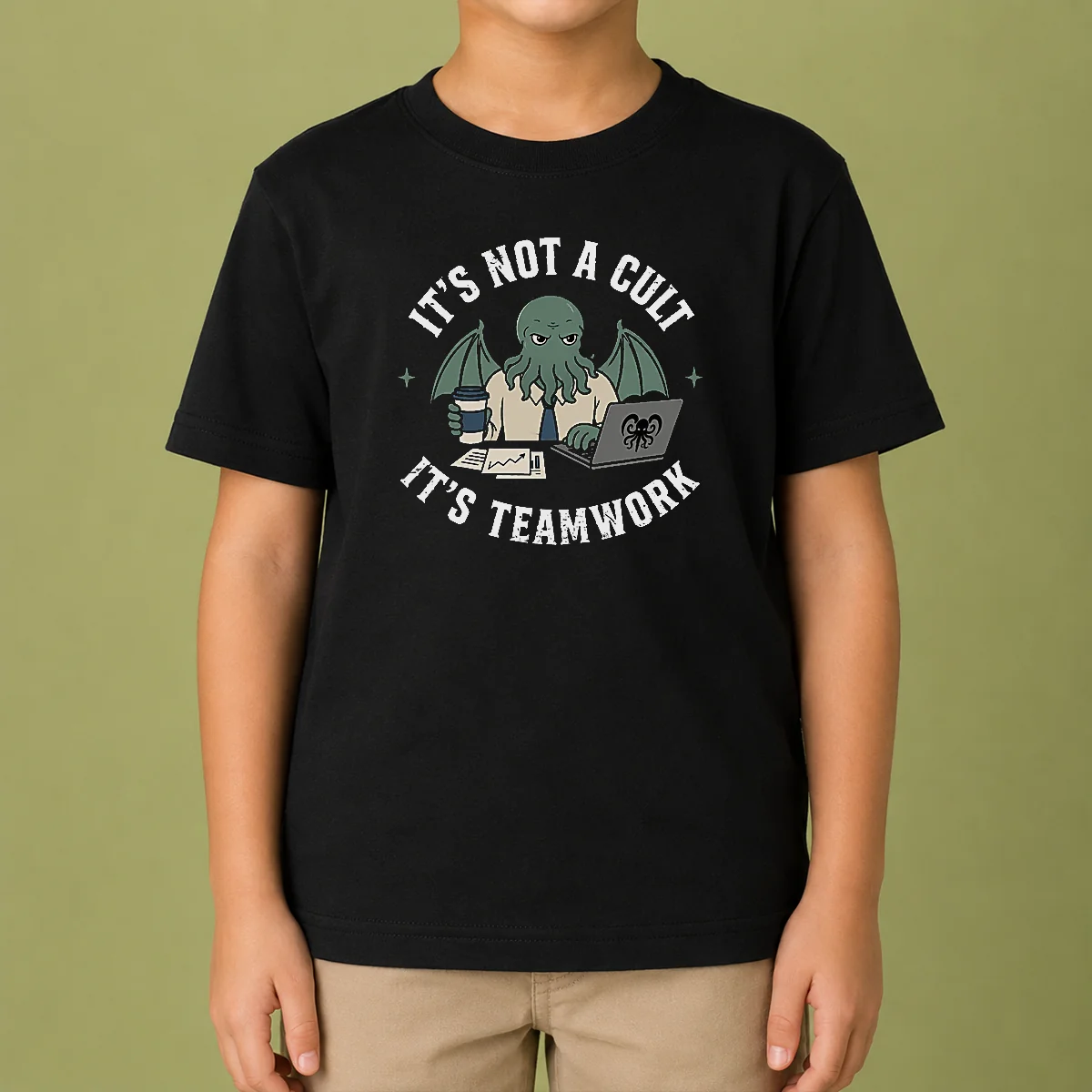 Premium It'S Not A Cult It'S Teamwork Kids T-Shirt