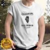 Premium Just A Michigan Girl In An Illinois World Shirt featuring bold text on a comfortable short sleeve tee