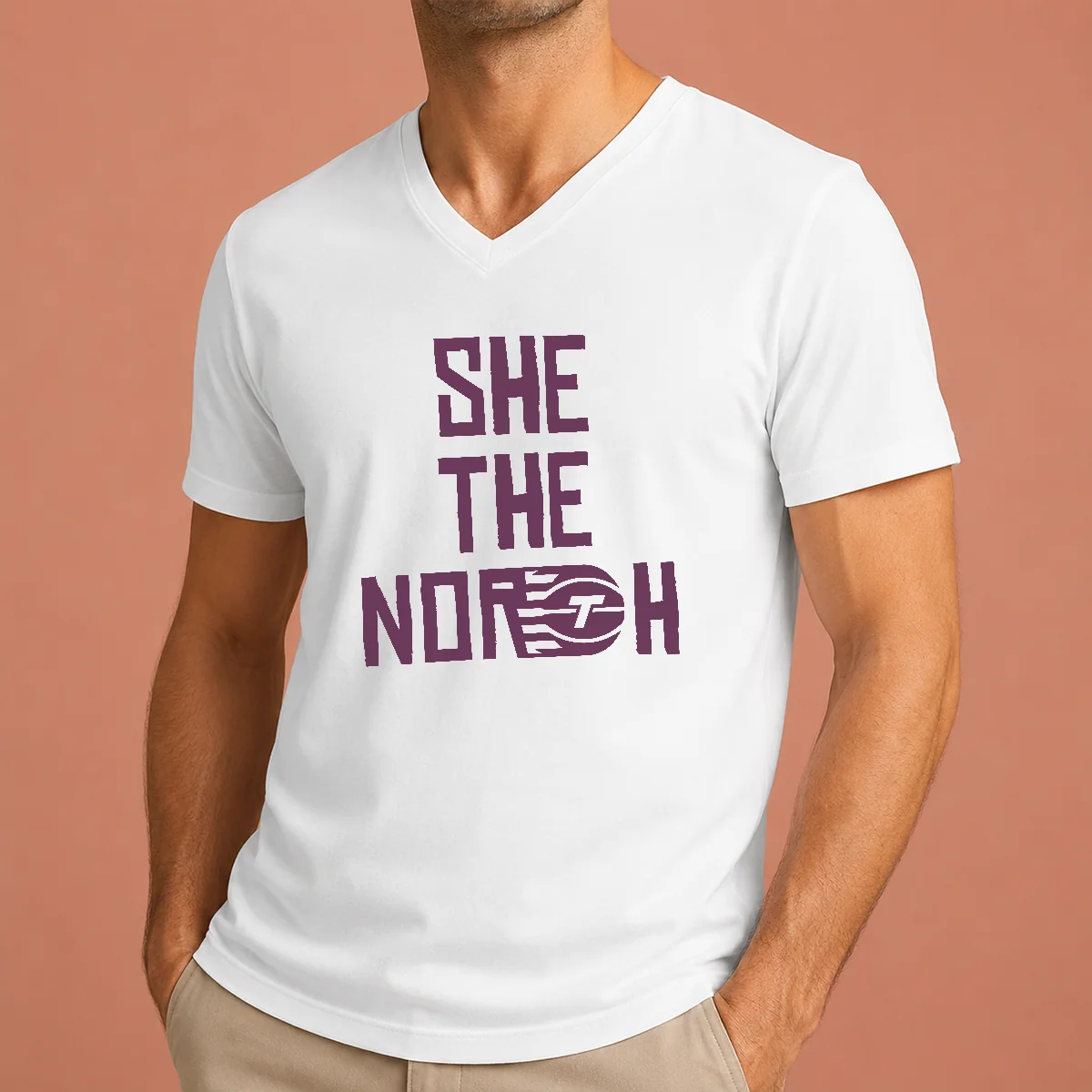 Premium Toronto Tempo She The North V-Neck Shirt Premium Toronto Tempo She The North V-Neck Shirt