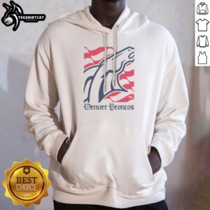 Pretty Denver Broncos American Heritage Wordmark Hoodie in navy blue with bold logo design