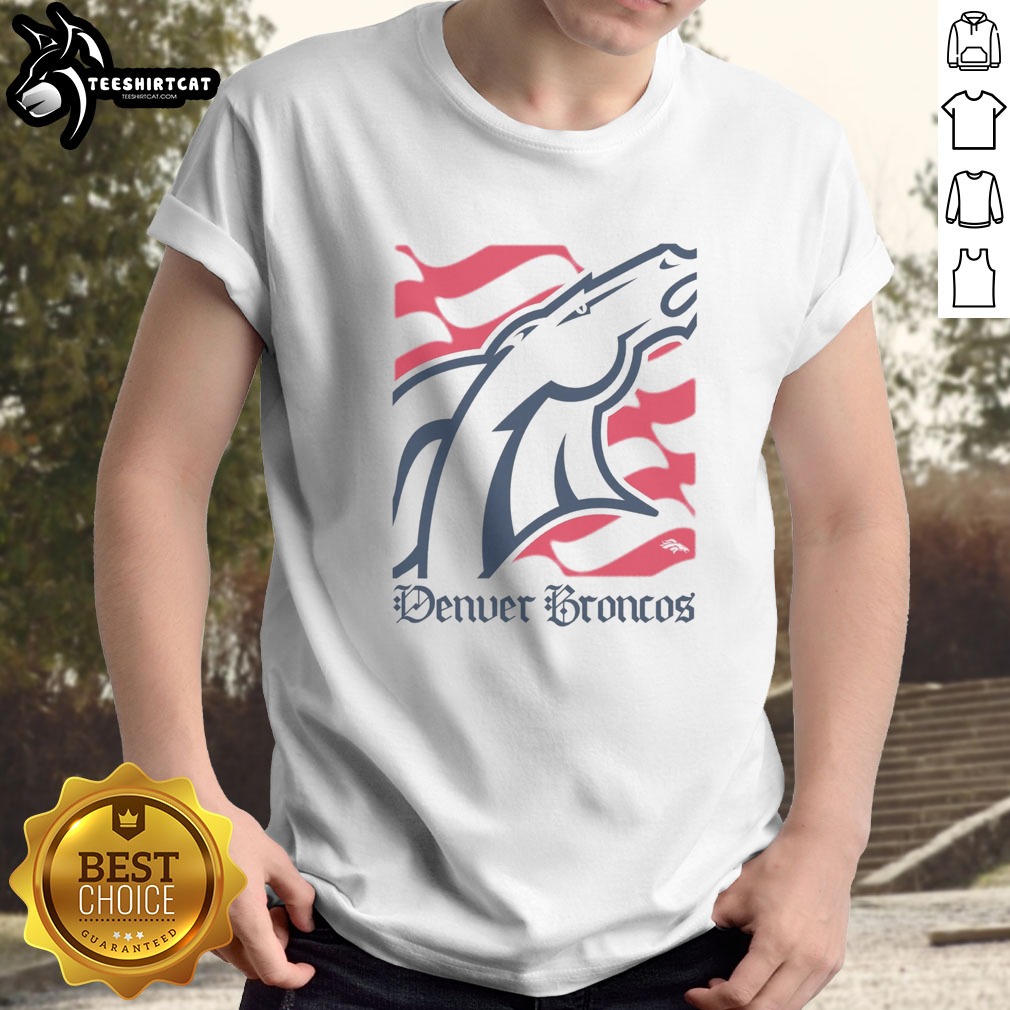 Pretty Denver Broncos American Heritage Wordmark Shirt on Classic Shirt Pretty Denver Broncos American Heritage Wordmark Shirt shown as a classic shirt preview