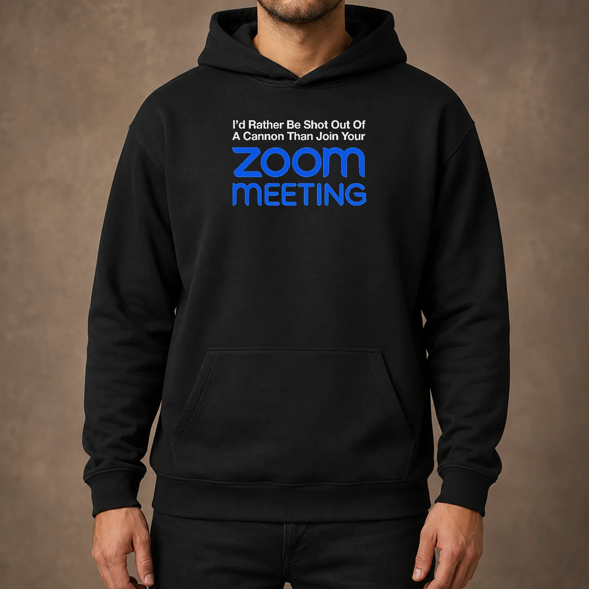 Pretty I'D Rather Be Shot Out Of A Cannon Than Join Your Zoom Meeting Hoodie