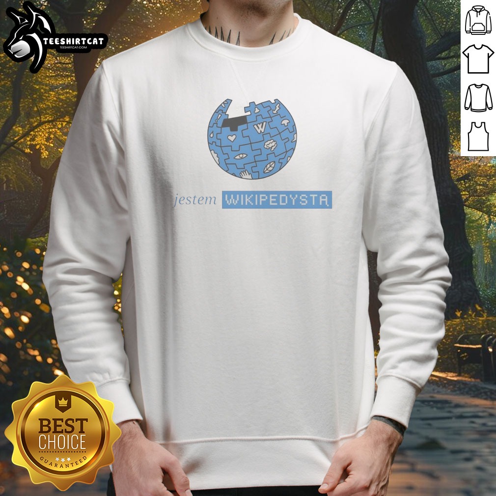 Pretty Jestem Wikipedysta Logo Sweatshirt