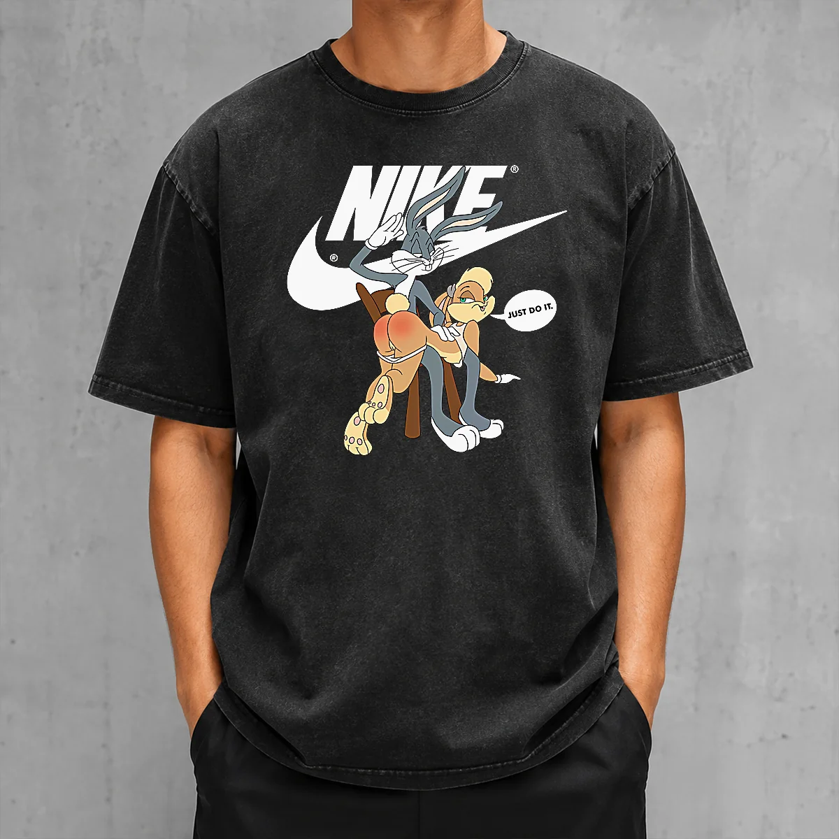 Pretty Nike Bugs Bunny Spanking Lola Washed T-Shirt