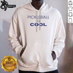Pretty Pickleball Is Cool Hoodie featuring a vibrant graphic design for pickleball enthusiasts.