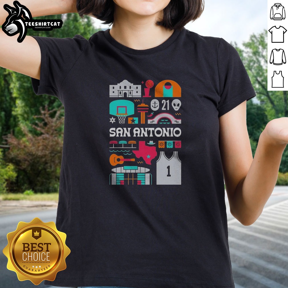 Pretty San Antonio Spurs NBA Basketball Elias Stein Shirt on Ladies Shirt Pretty San Antonio Spurs NBA Basketball Elias Stein Shirt shown as a ladies shirt preview
