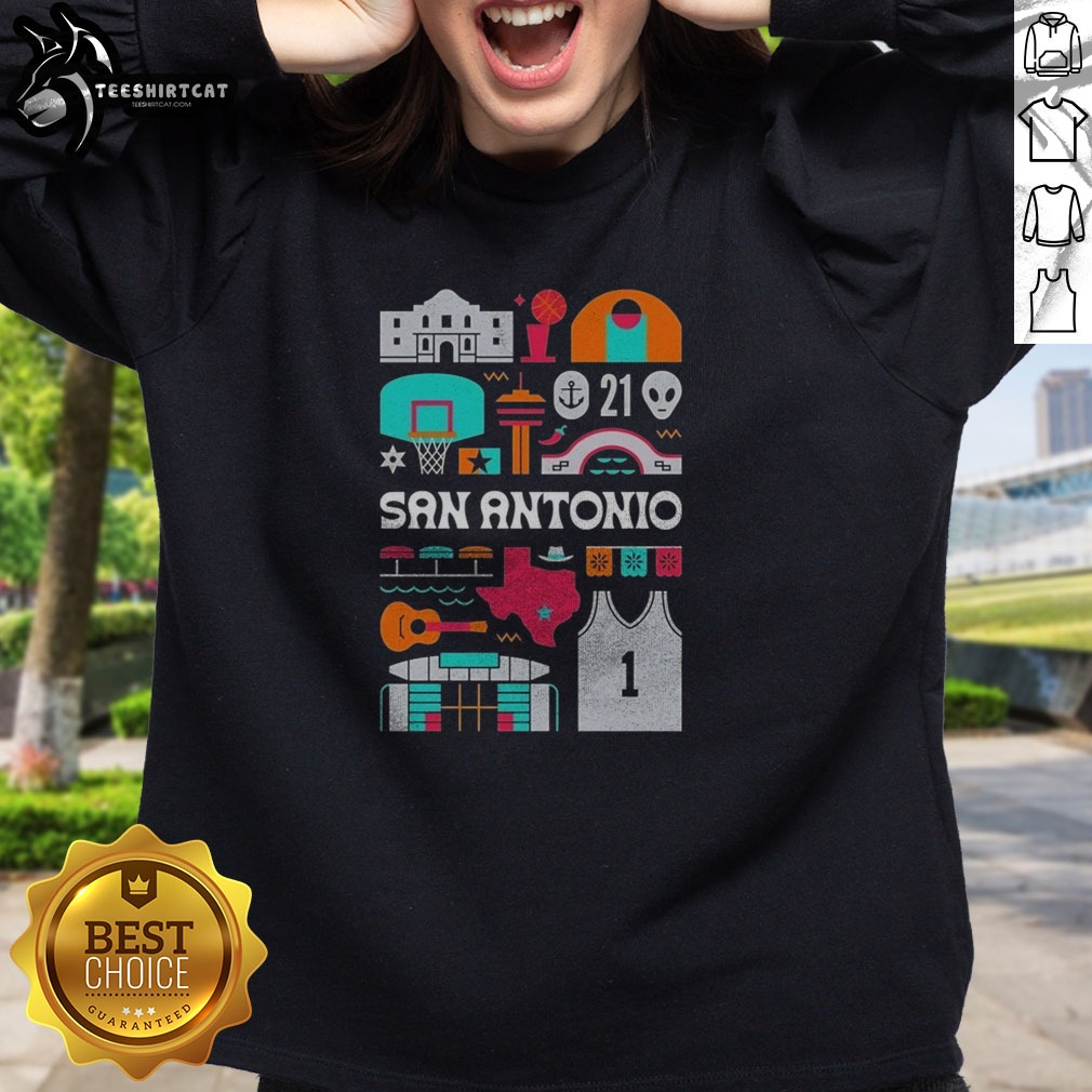 Pretty San Antonio Spurs NBA Basketball Elias Stein Shirt on Sweatshirt Pretty San Antonio Spurs NBA Basketball Elias Stein Shirt shown as a sweatshirt preview