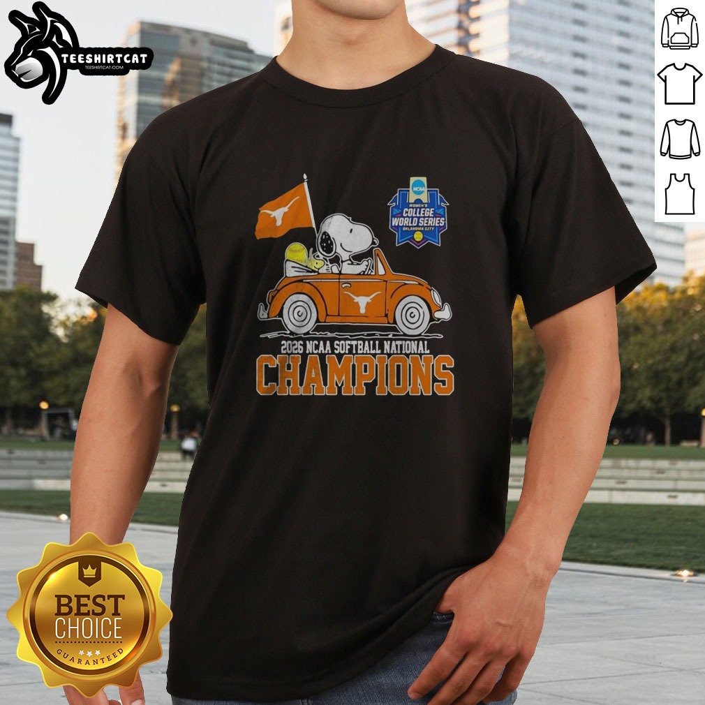 Pretty Snoopy Texas Longhorns 2026 NCAA Softball National Champions Oklahoma City Shirt on Classic Shirt Pretty Snoopy Texas Longhorns 2026 NCAA Softball National Champions Oklahoma City Shirt shown as a classic shirt preview