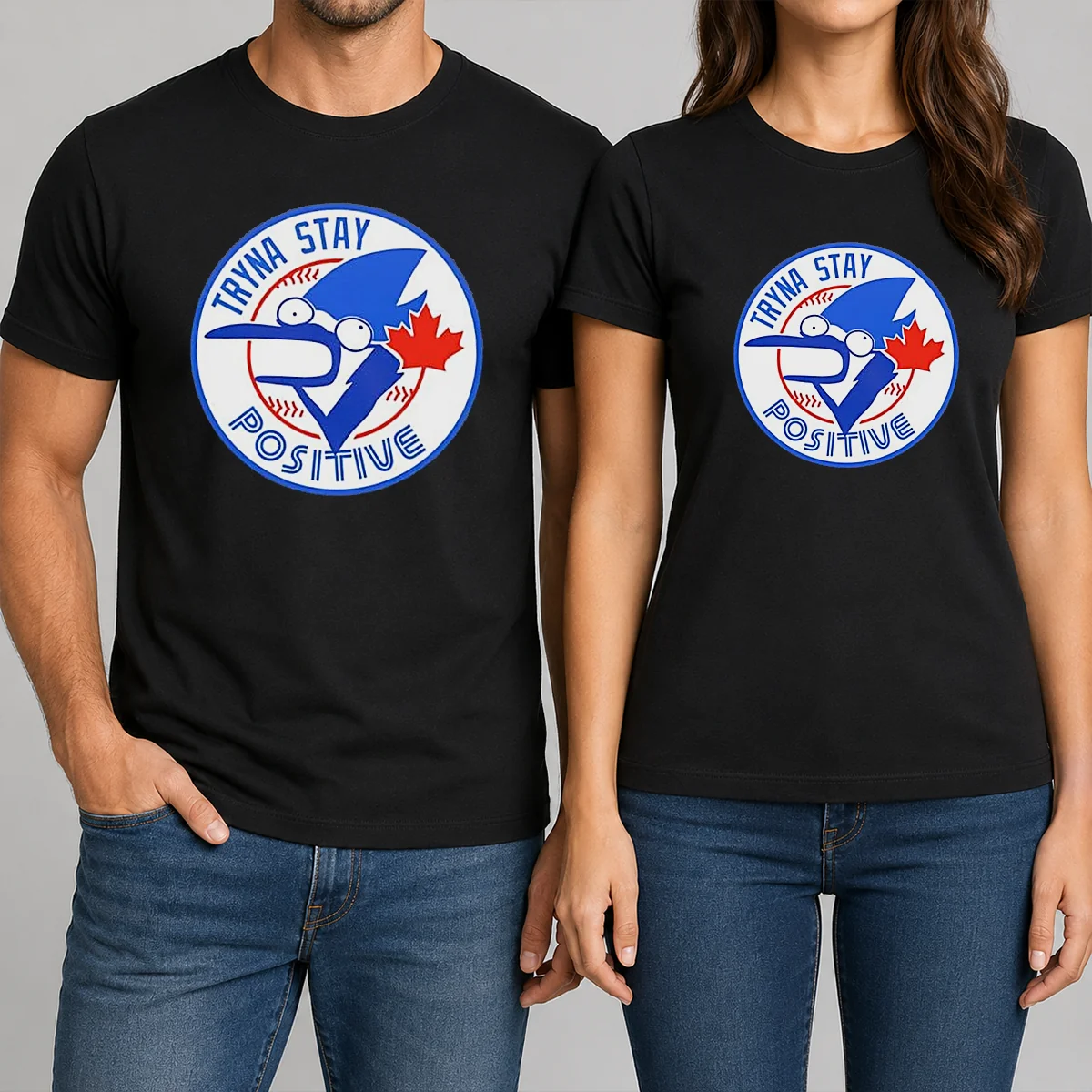 Pretty Tryna Stay Positive Blue Jay Shirt Pretty Tryna Stay Positive Blue Jay Shirt