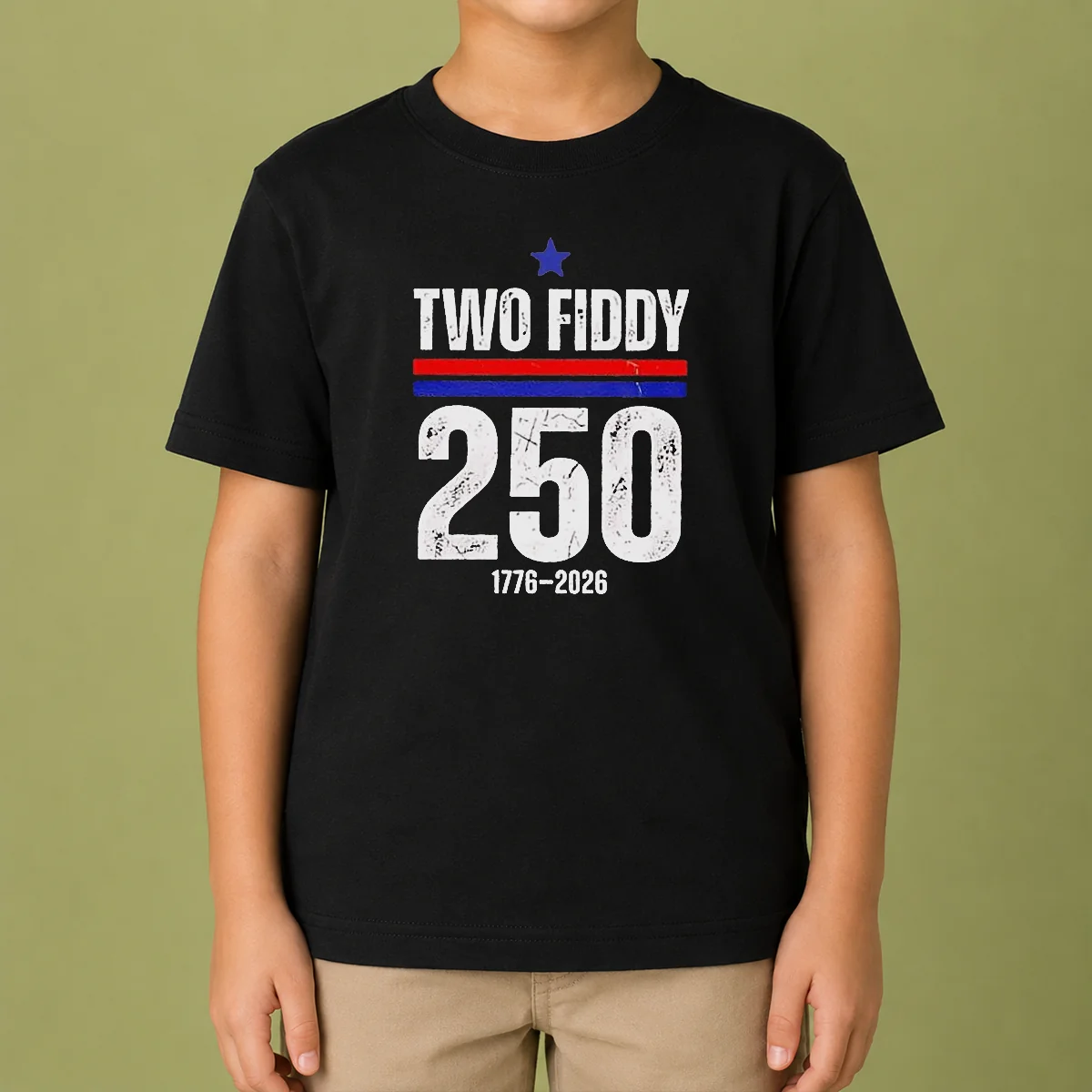 Pretty Two Fiddy 250 17762026 USA Kids T-Shirt