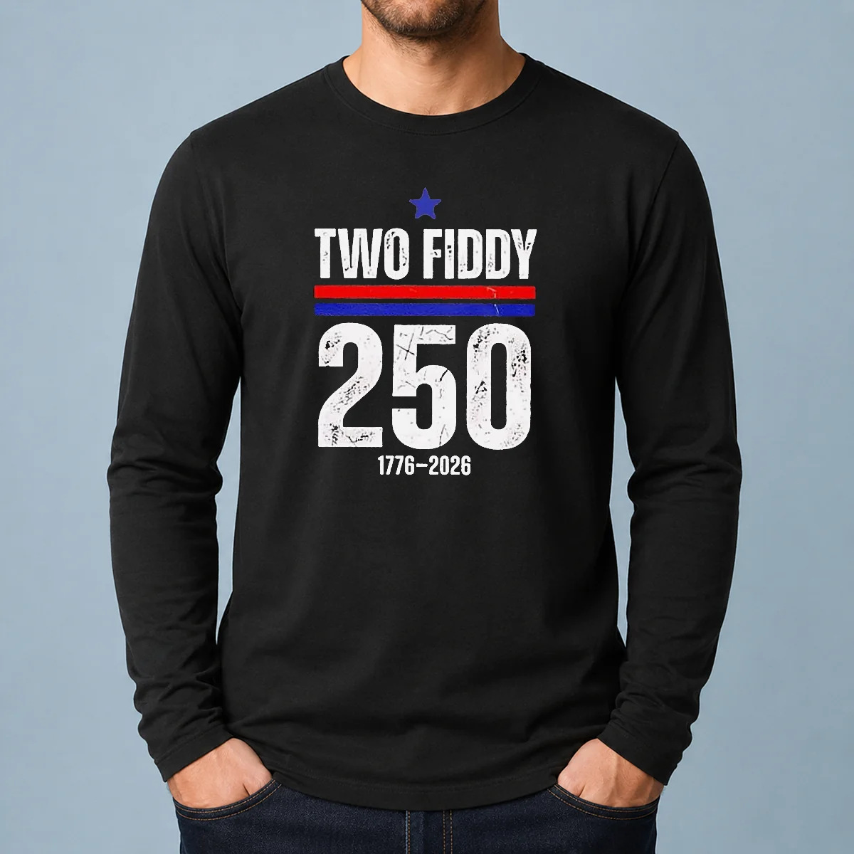 Pretty Two Fiddy 250 17762026 USA Long Sleeve Shirt