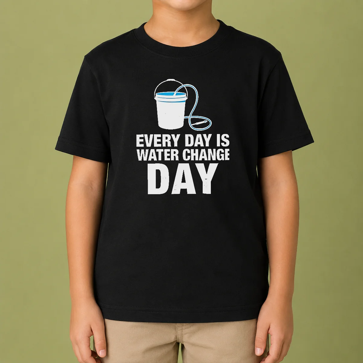 Top Every Day Is Water Change Day Aquarium Kids T-Shirt