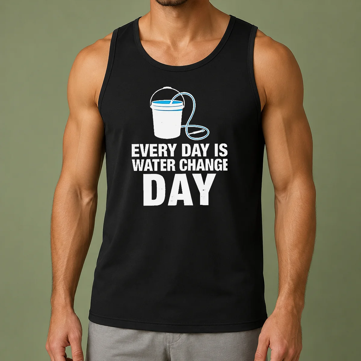Top Every Day Is Water Change Day Aquarium Tank Top