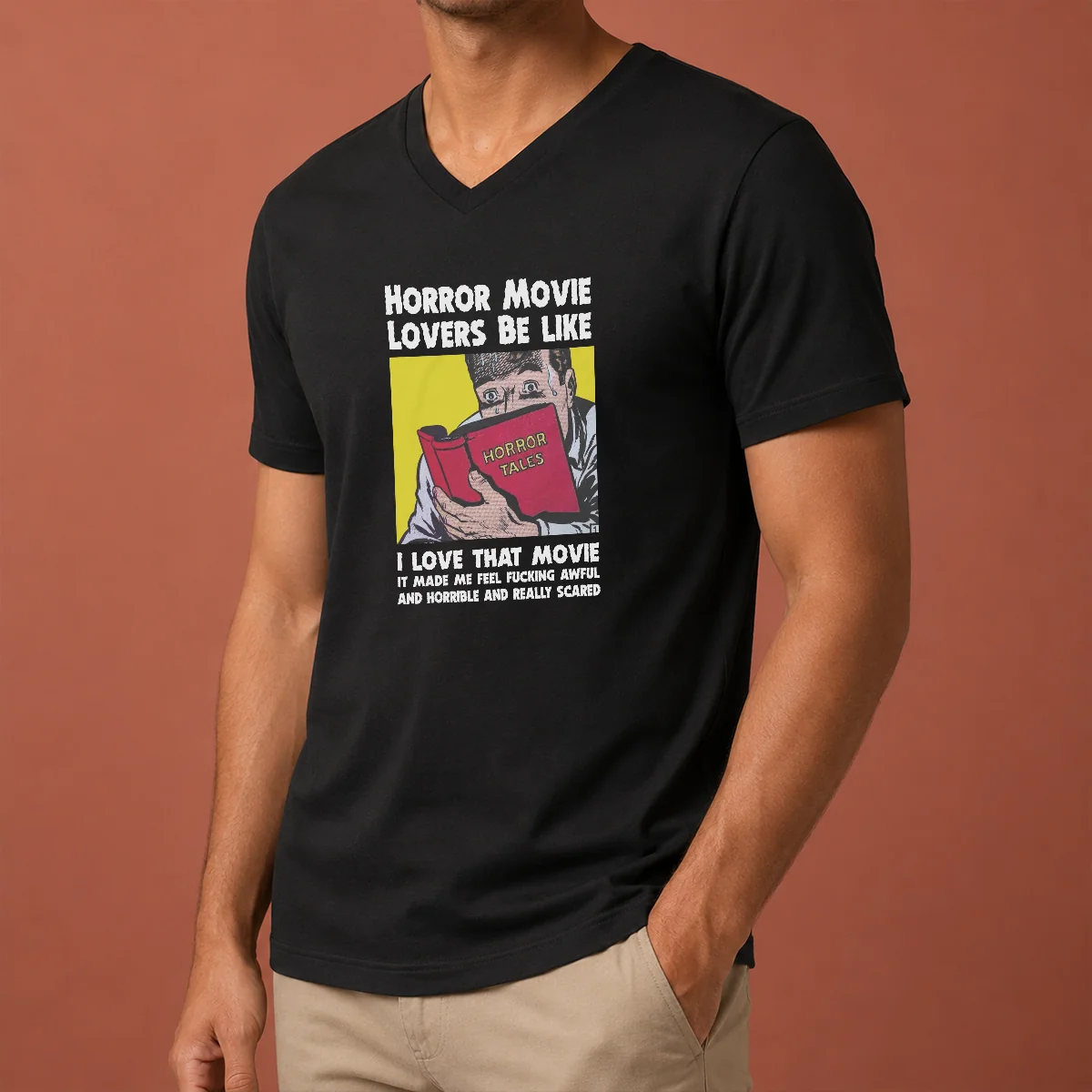 Top Horror Movie Lovers Be Like V-Neck Shirt Top Horror Movie Lovers Be Like V-Neck Shirt