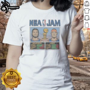 Top NBA Jam Knicks 2026 Champs Brunson And Hart Ladies Shirt