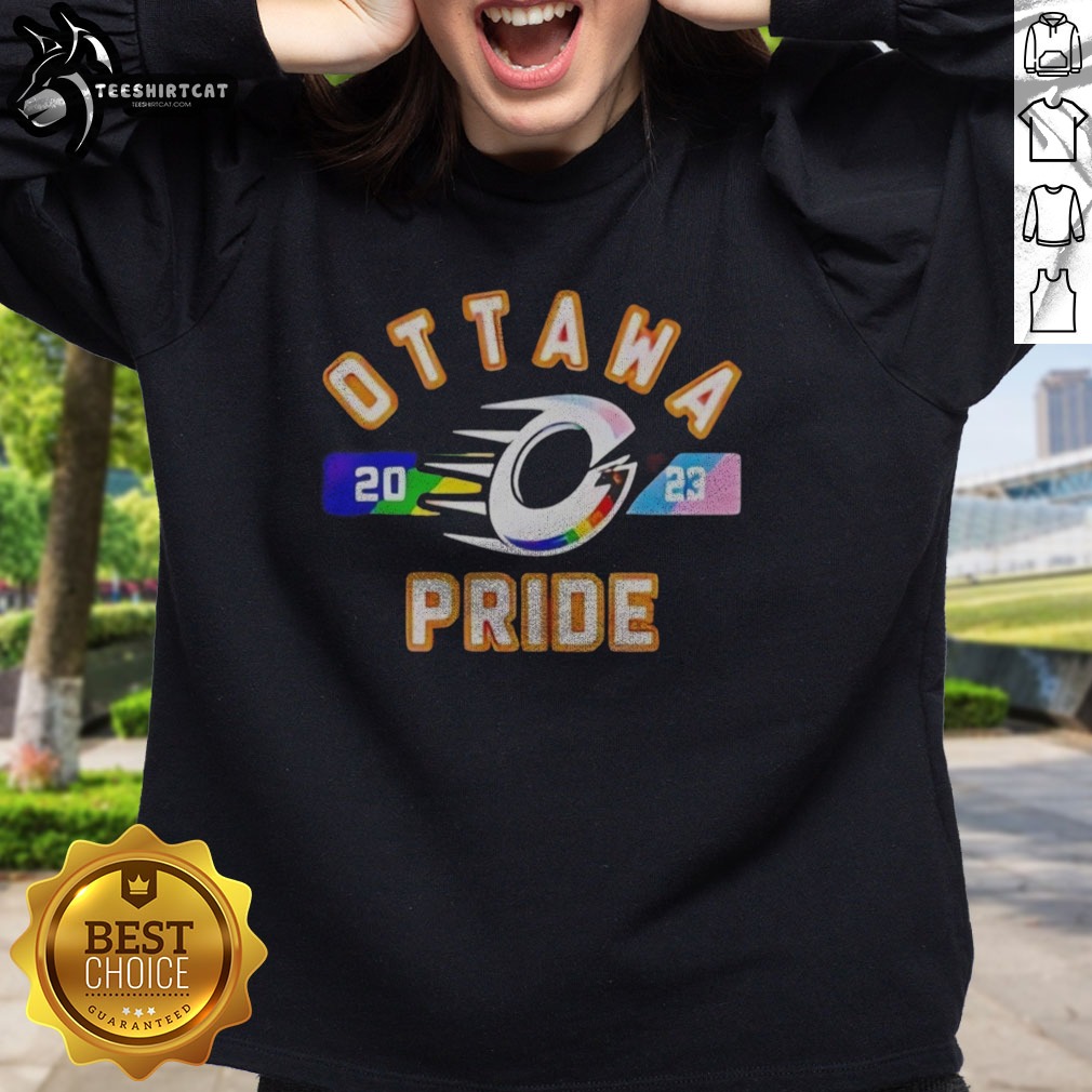 Top Ottawa Charge Pride Month Shirt on Sweatshirt Top Ottawa Charge Pride Month Shirt shown as a sweatshirt preview