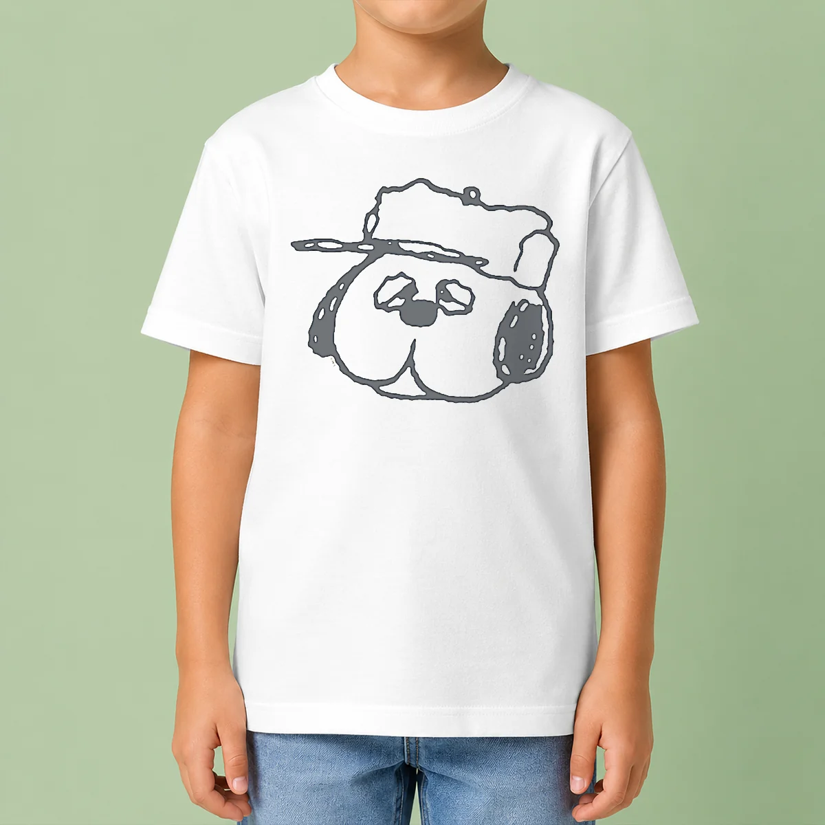 Top Peanuts Olaf Larger Than Life Kids T Shirt featuring colorful Olaf graphic on a comfortable short sleeve tee