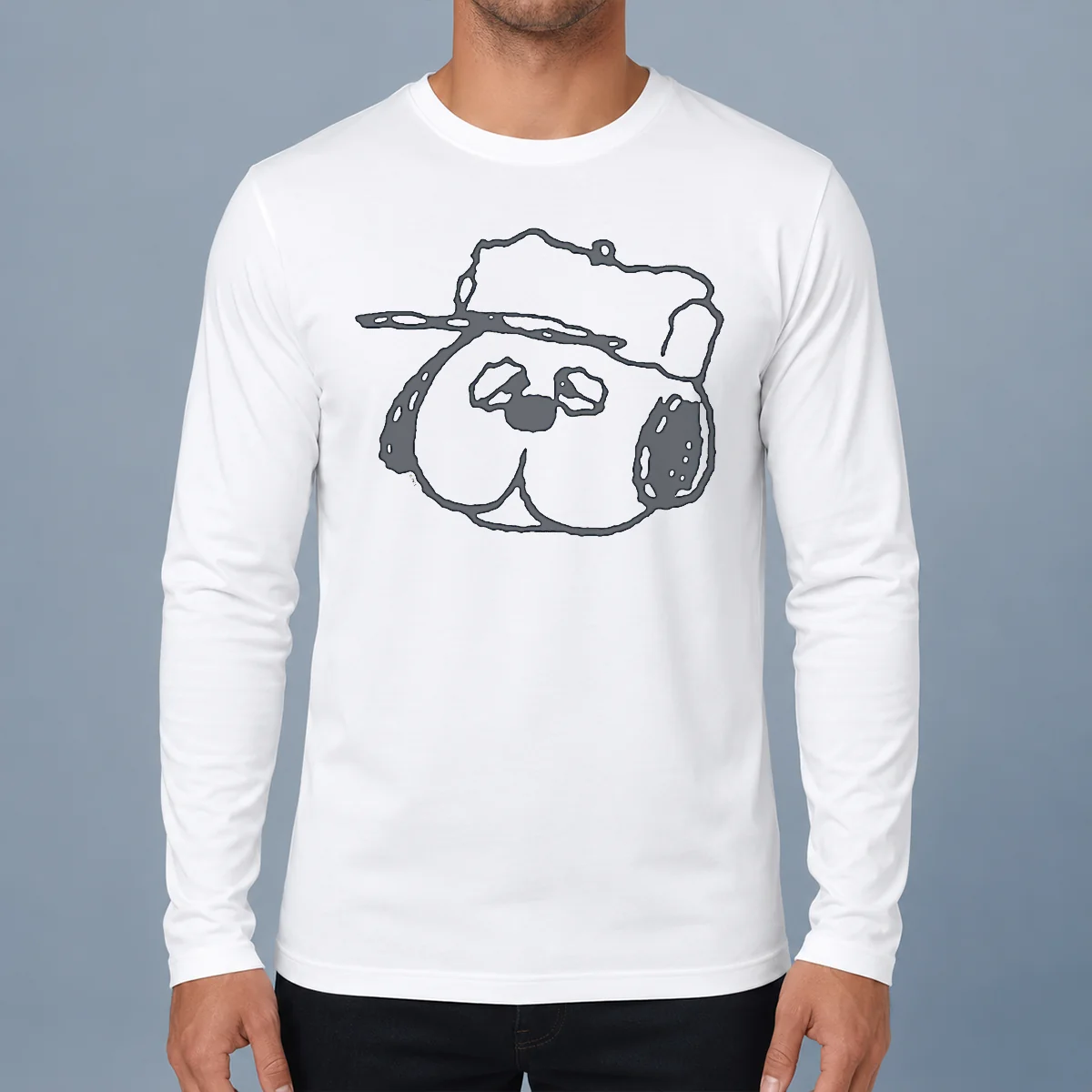 Top Peanuts Olaf Larger Than Life Long Sleeve Shirt