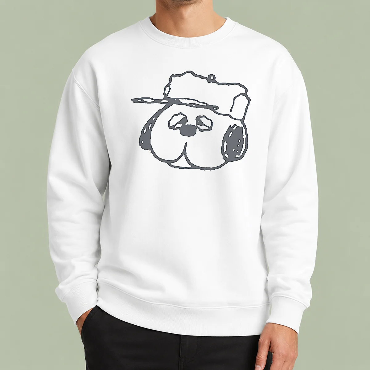 Top Peanuts Olaf Larger Than Life Sweater
