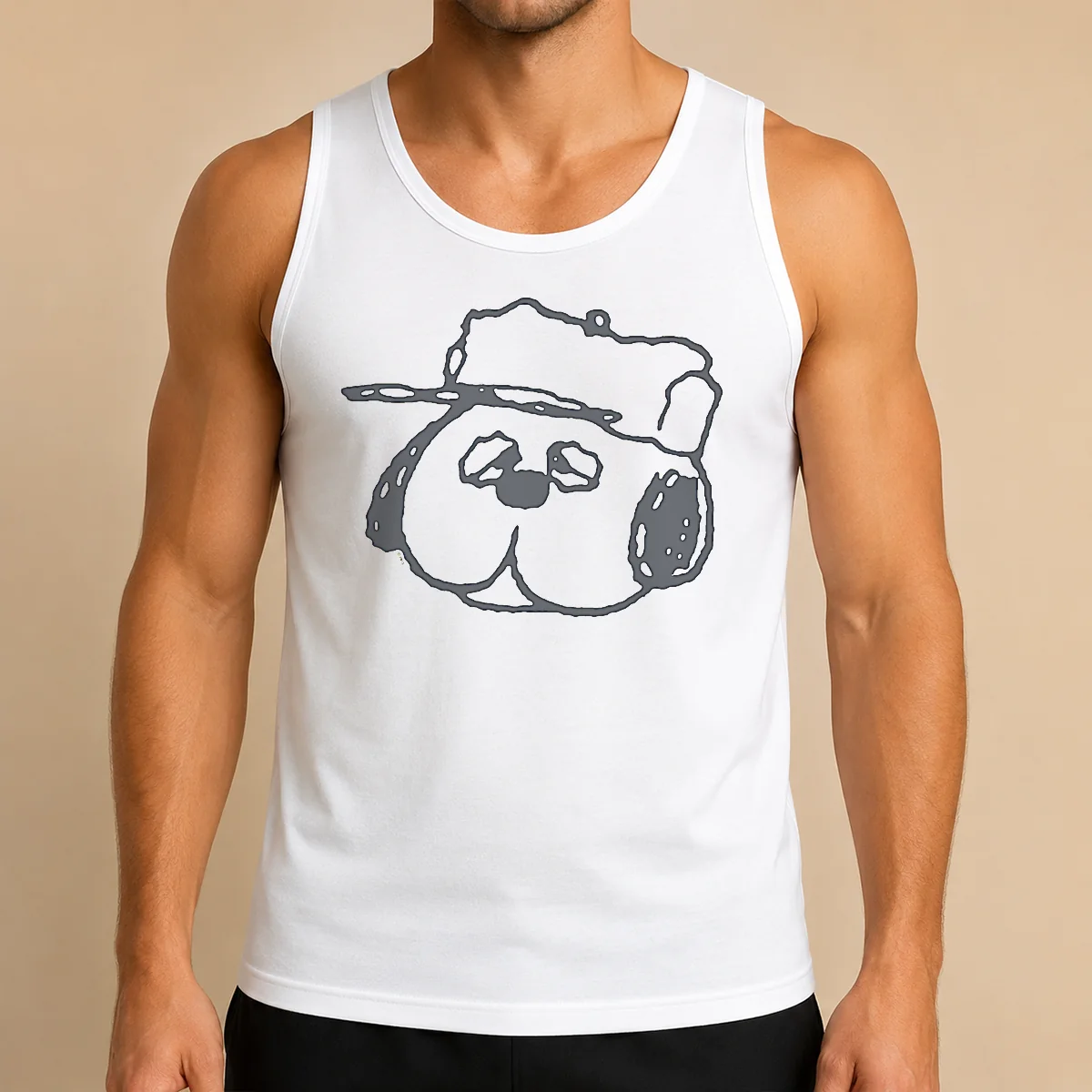 Top Peanuts Olaf Larger Than Life Tank Top