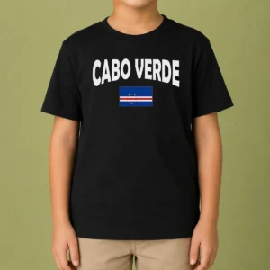 Awesome Flag Of Cabo Verde Kids T-Shirt