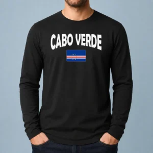 Awesome Flag Of Cabo Verde Long Sleeve Shirt