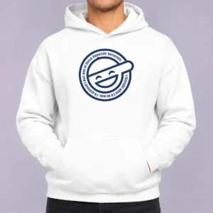 Awesome Ghost In The Shell Laughing Man I Thought What I'D Do Was I'D Pretend I Was One Of Those Domestic Terrorists Hoodie in black color, front view with hood up