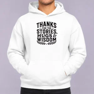 Awesome Grandparents Day Gratitude Silhouette Grandchild Hoodie