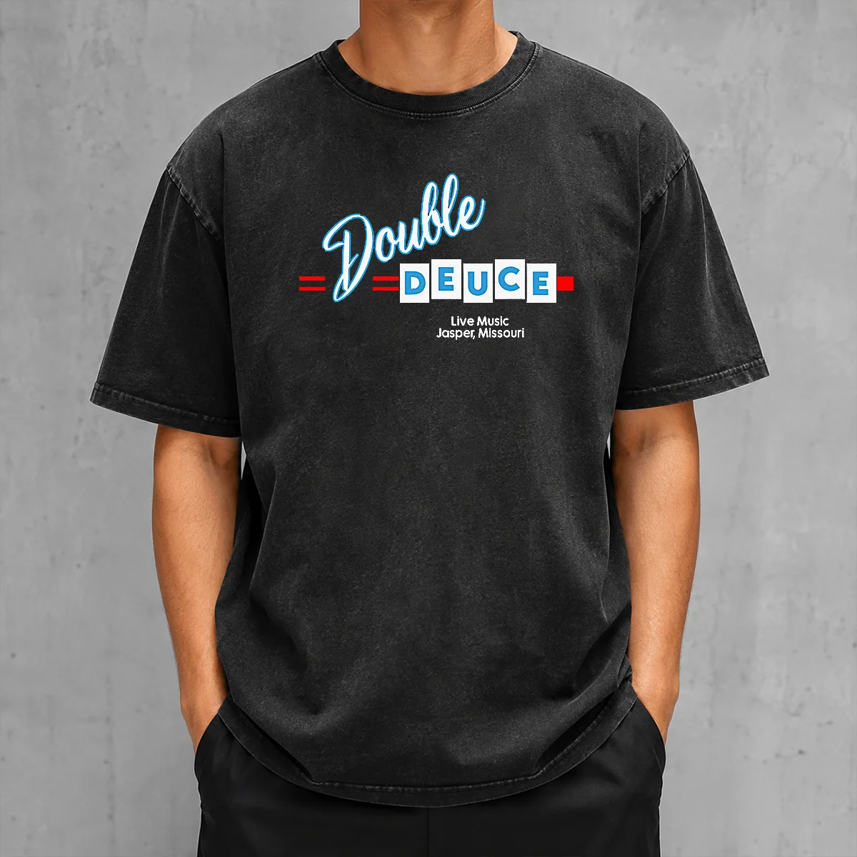 Awesome Hot Double Deuce Washed T-Shirt