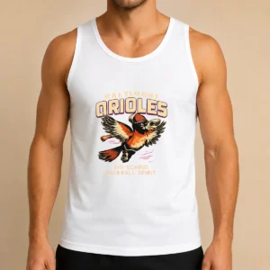 Baltimore Orioles Vintage Baseball Spirit Retro Distressed Tank Top