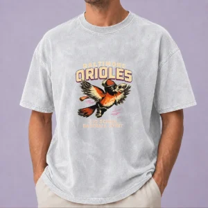 Baltimore Orioles Vintage Baseball Spirit Retro Distressed Washed T-Shirt