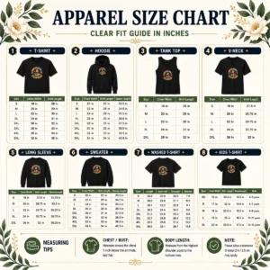 Size chart for Funny Back To School Ready To Rule Retro Distressed with measurements in inches and cm