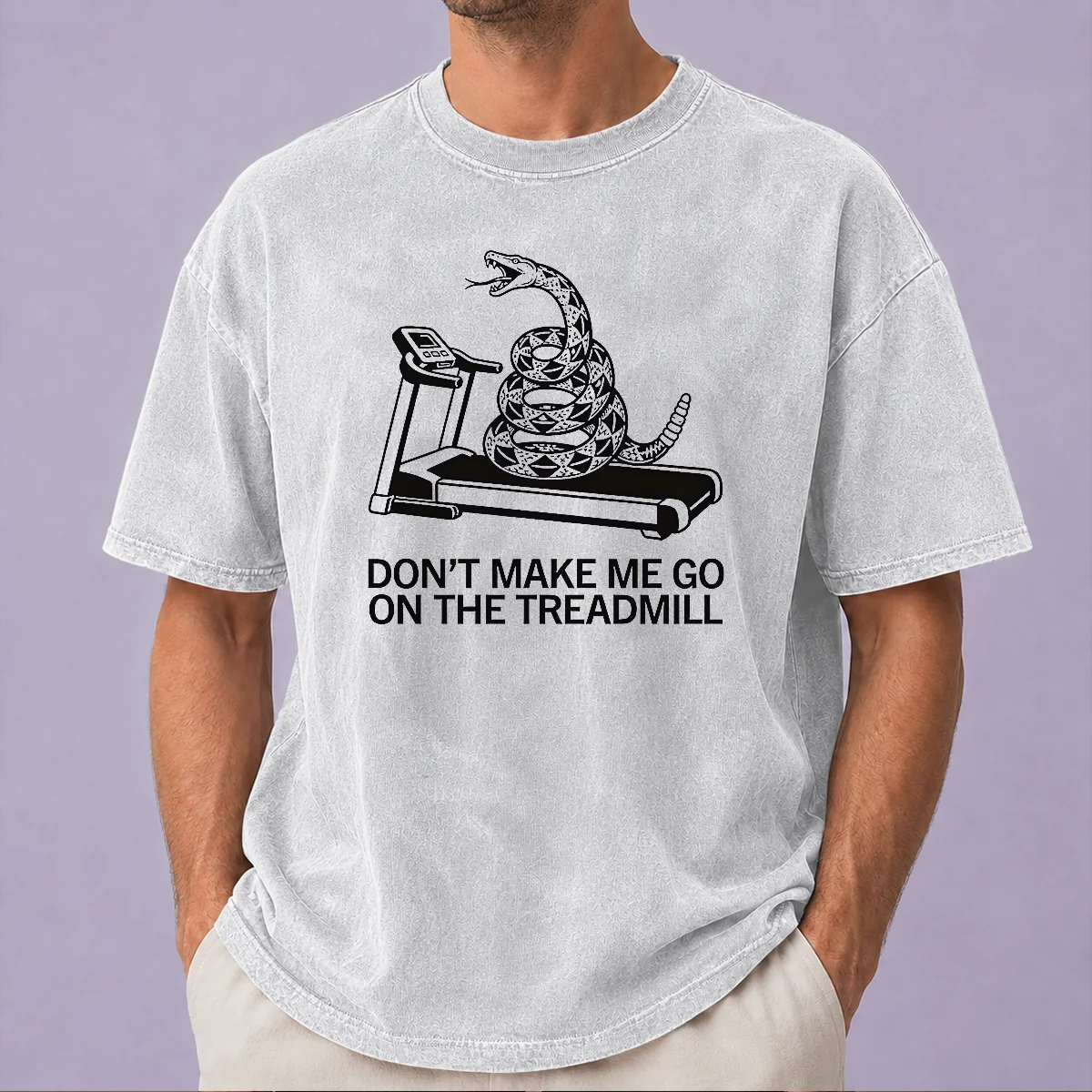 Funny Dont Treadmill On Me Washed T-Shirt