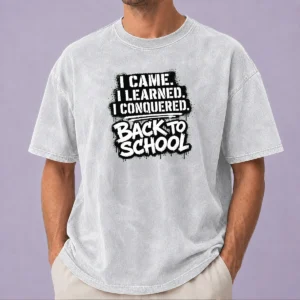 Funny Good Back To School Stencil For Bold Learners Washed T-Shirt