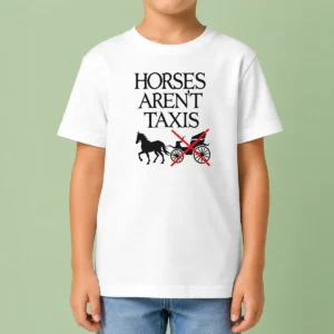 Funny Horses Arent Taxis Vintage Kids T-Shirt
