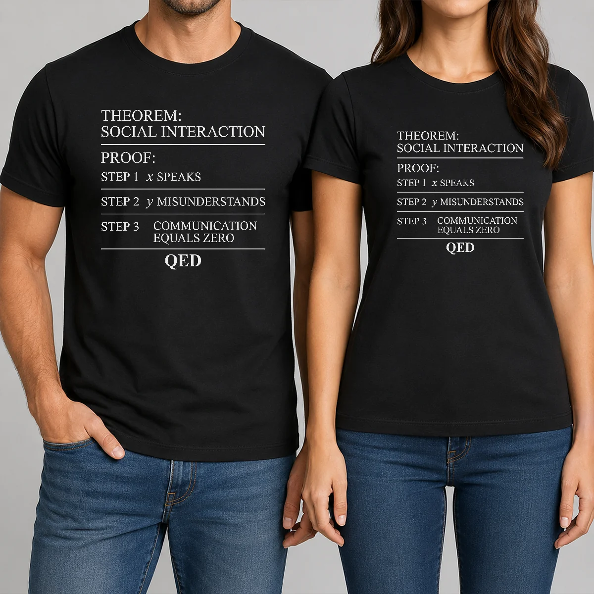 Funny Hot Social Interaction Theorem Math Shirt Funny Hot Social Interaction Theorem Math Shirt