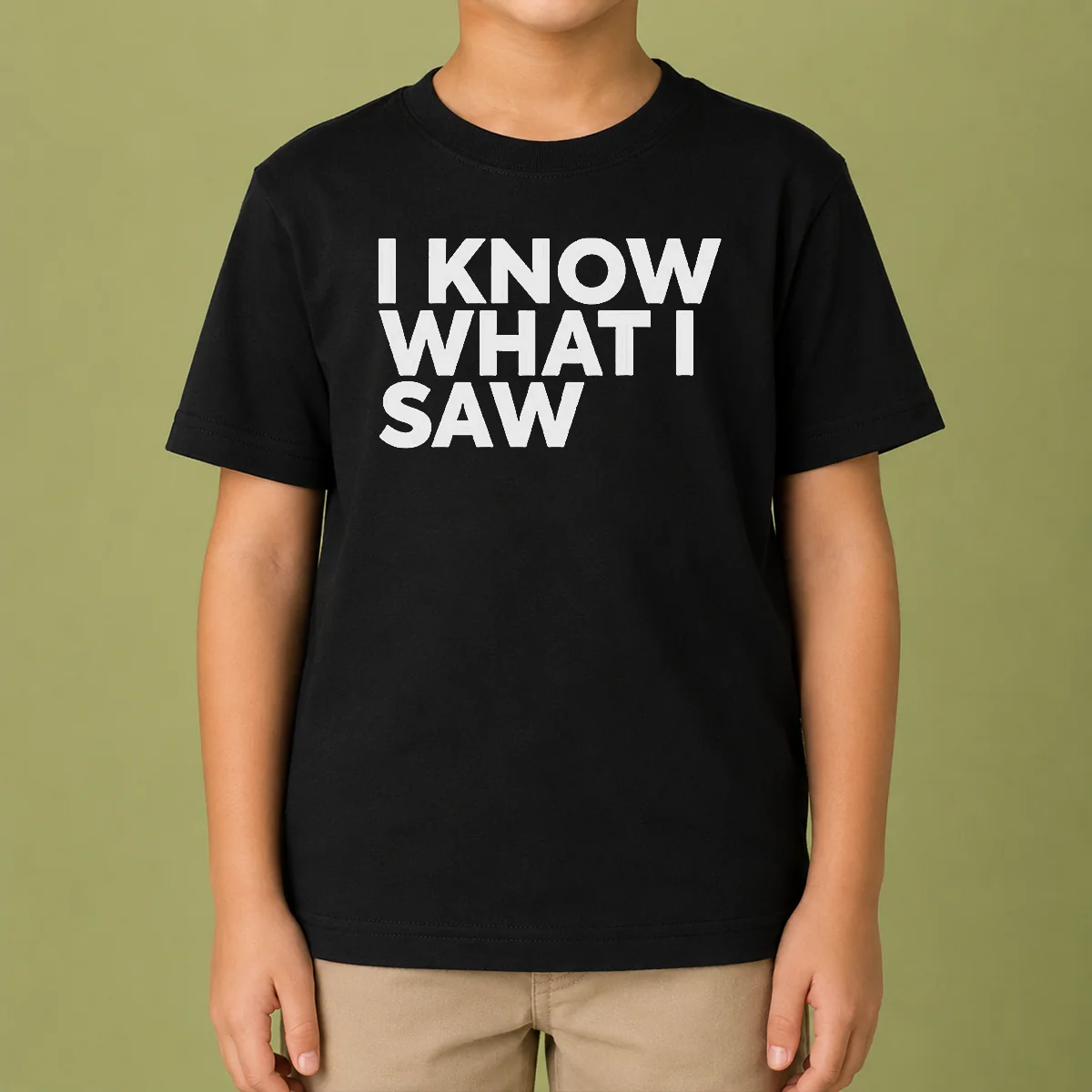 Funny I Know What I Saw Kids T-Shirt