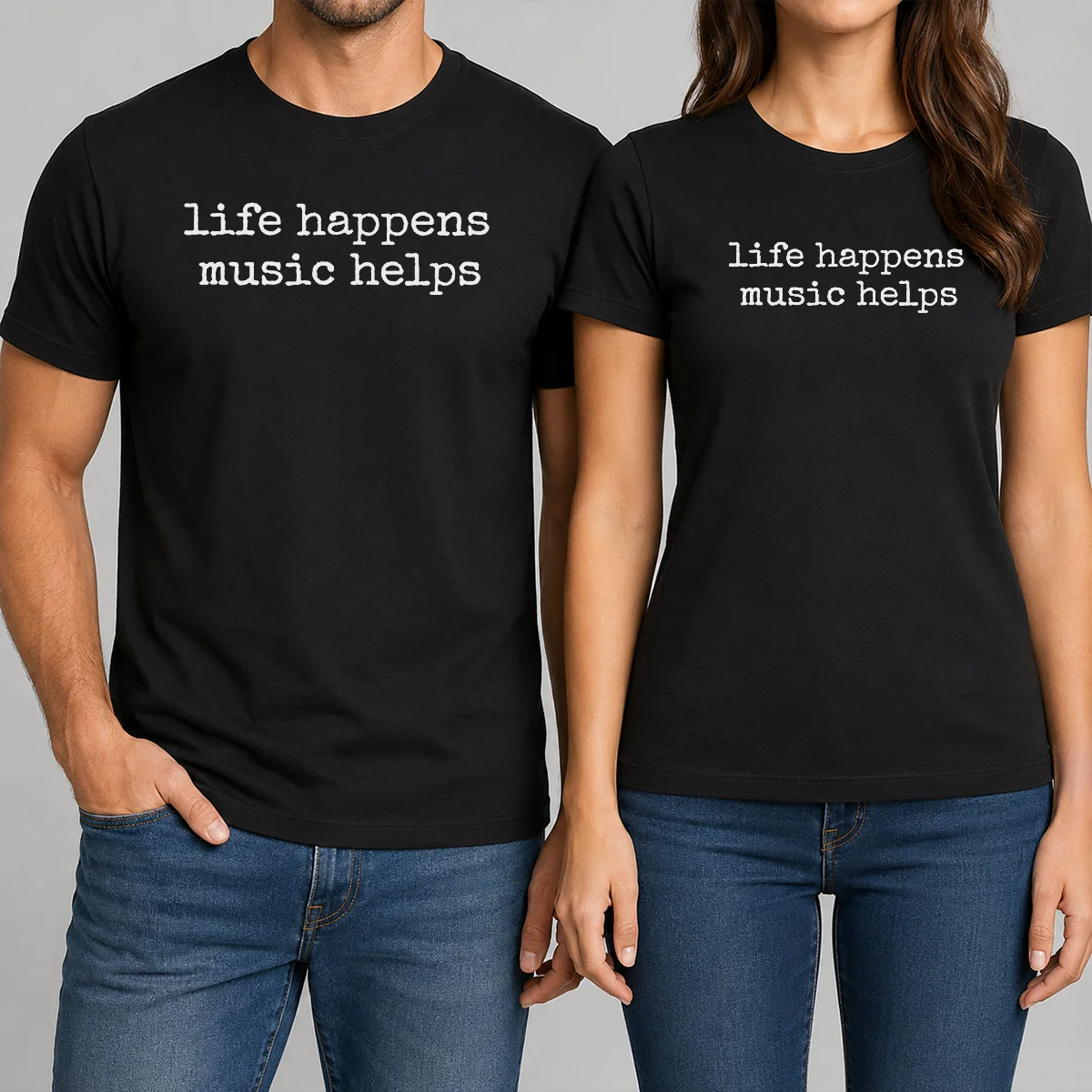 Funny Life Happens Music Helps Inspirational Shirt Funny Life Happens Music Helps Inspirational Shirt
