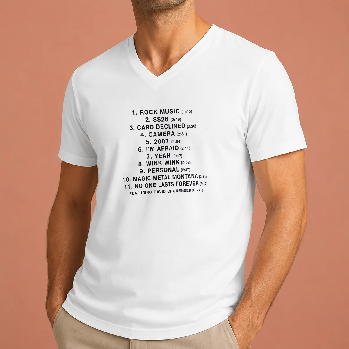 Funny No One Lasts Forever Featuring V-Neck Shirt Funny No One Lasts Forever Featuring V-Neck Shirt
