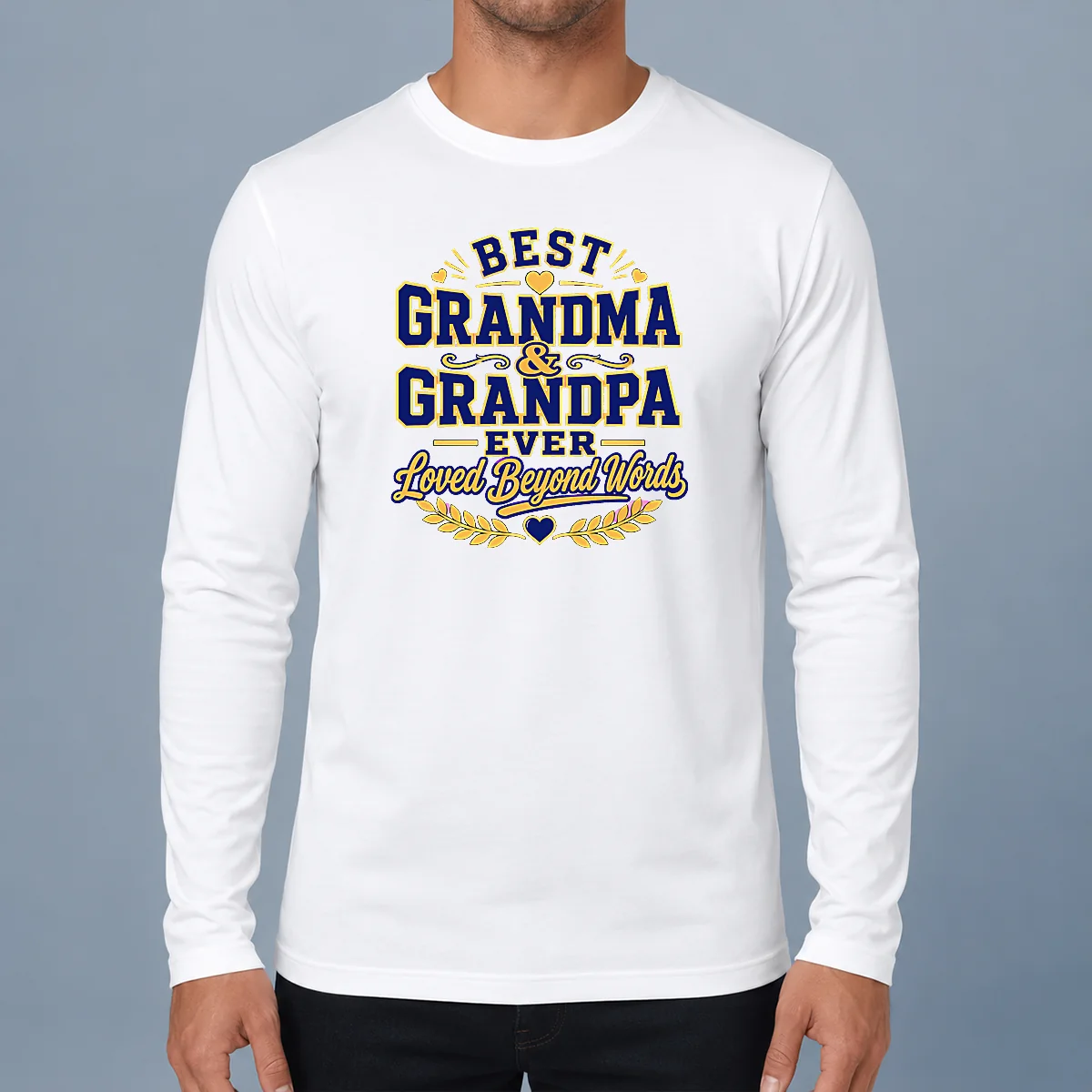 Funny Official Grandparents Day Typography With Family Love Gratitude Long Sleeve Shirt
