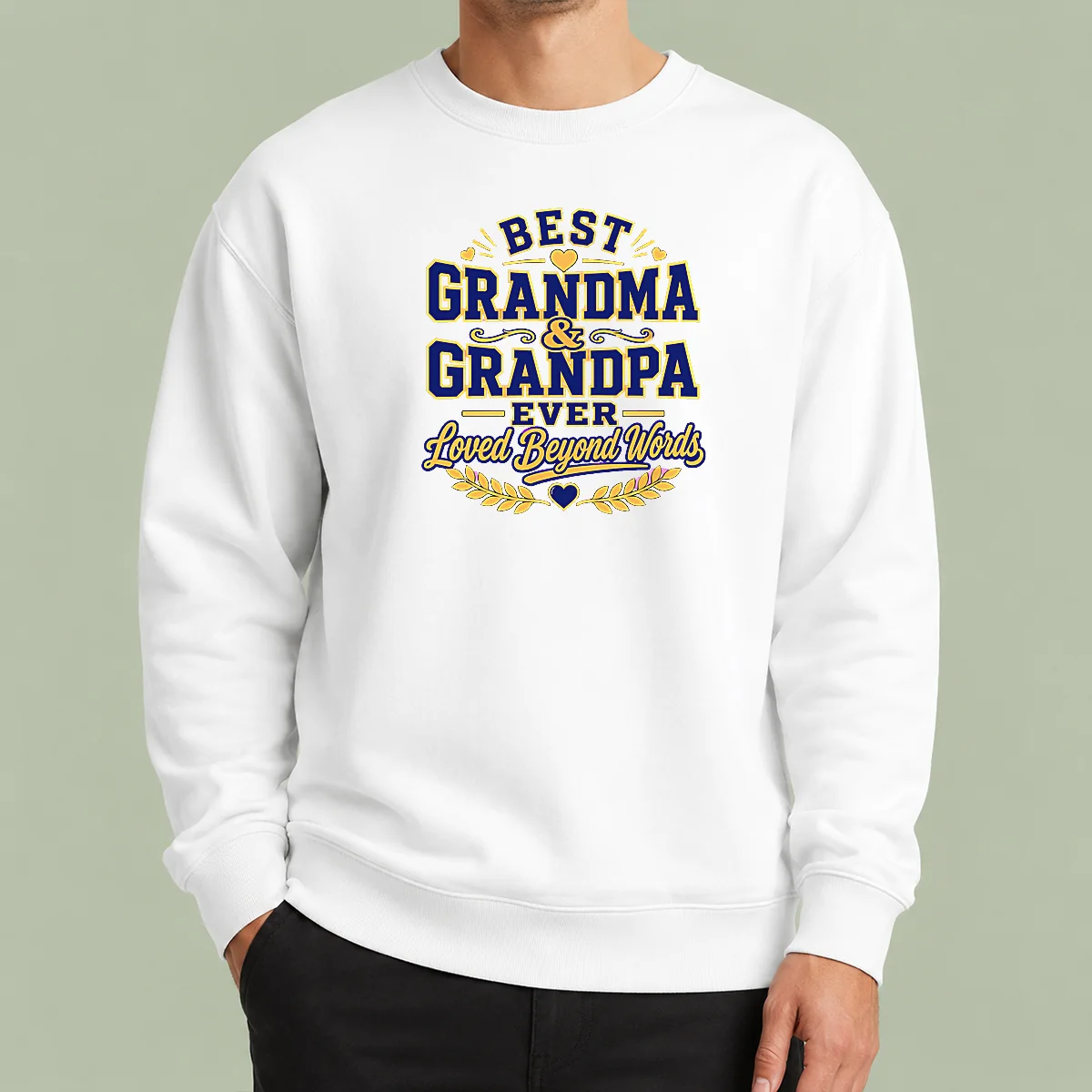 Funny Official Grandparents Day Typography With Family Love Gratitude Sweater