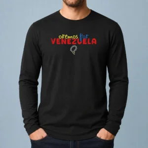 Funny Oremos Por Venezuela Religious Rosary Long Sleeve Shirt