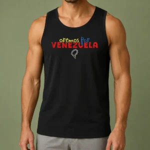 Funny Oremos Por Venezuela Religious Rosary Tank Top